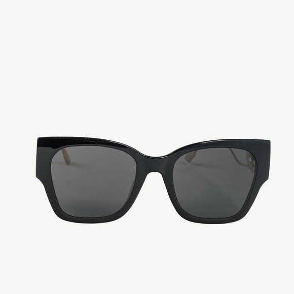 Christian Dior 30Montaigne 1 Black & Gold-Tone Square Sunglasses - Picture 2 of 11